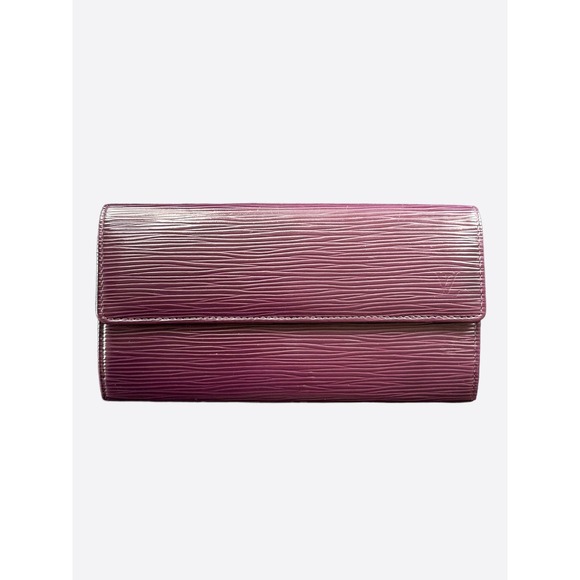 Louis Vuitton Purple EPI Long Wallet
